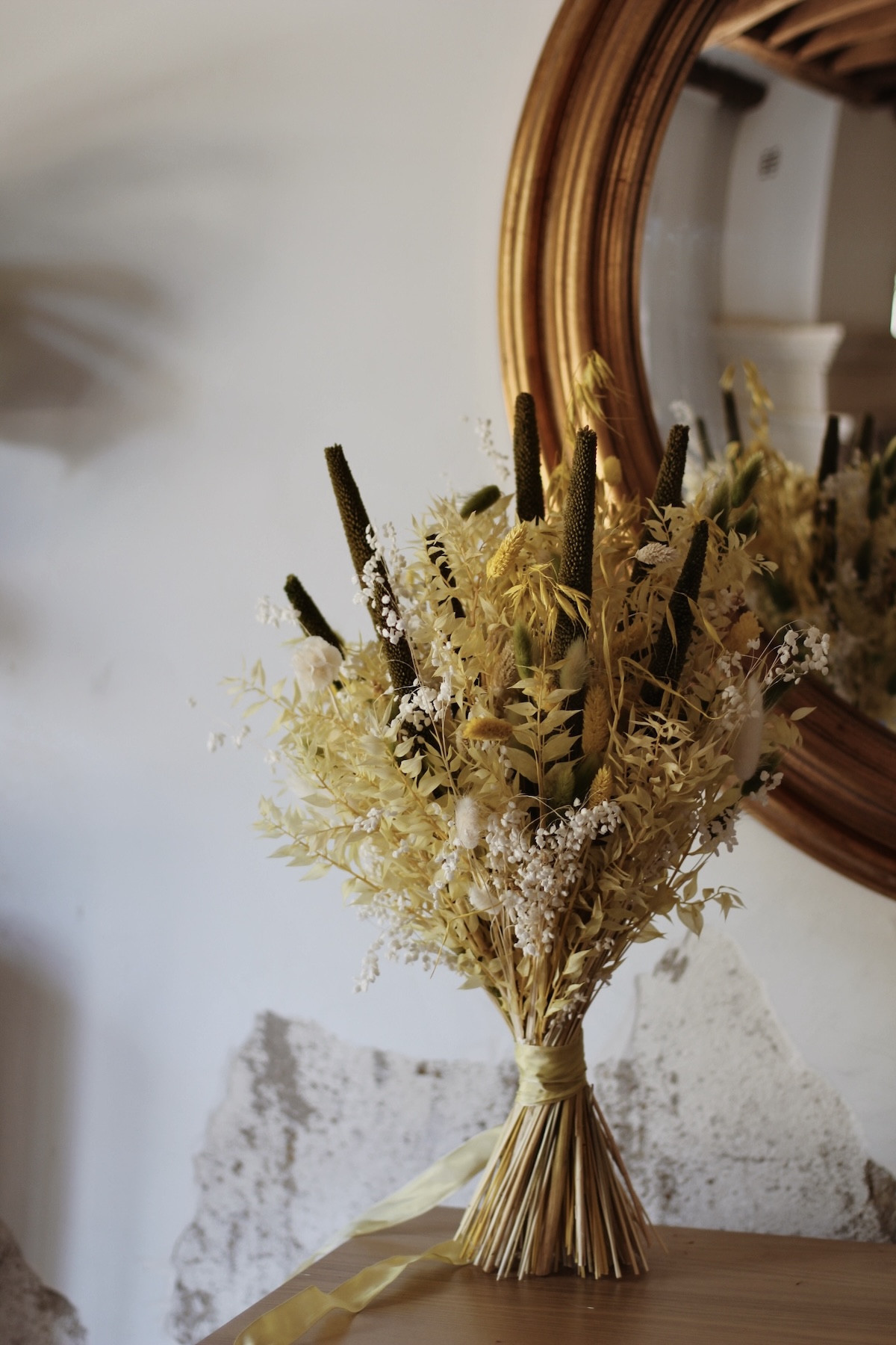 Fleurs séchées jaune