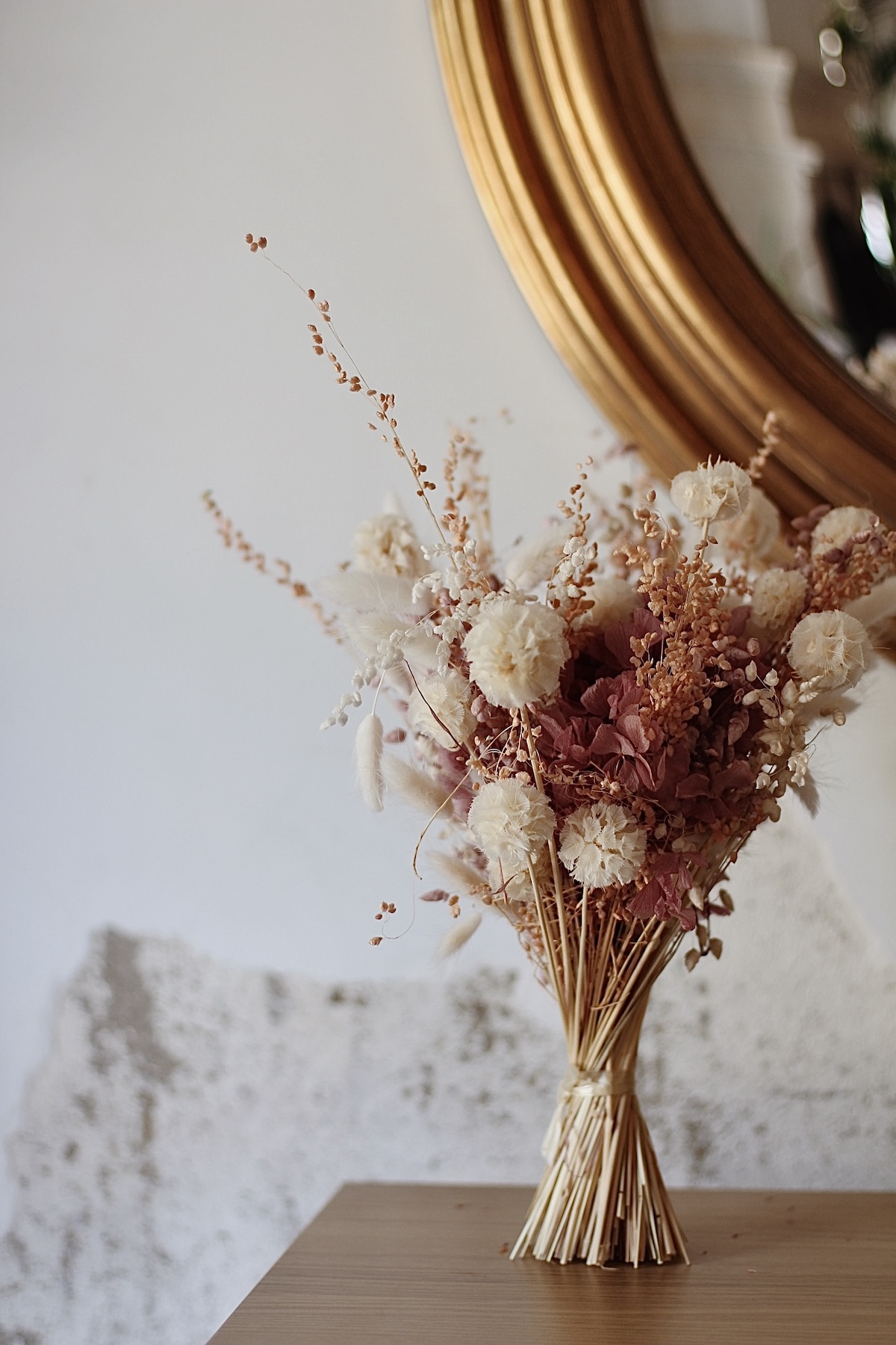 Fleurs séchées Rose fait main