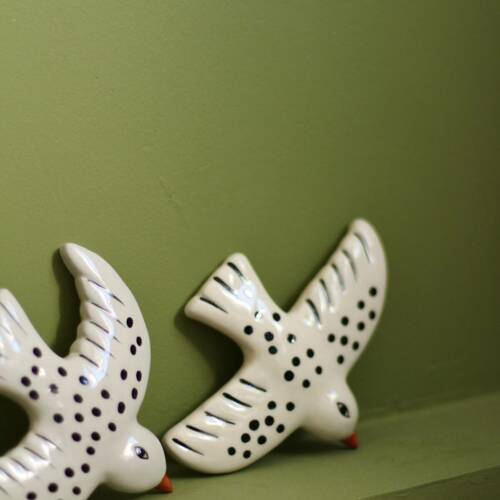 Oiseaux décoratifs en céramique