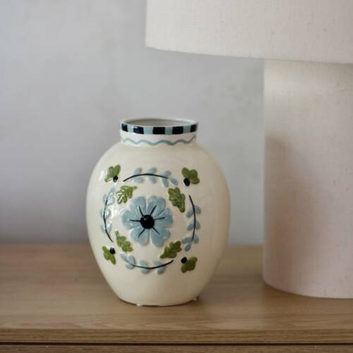 Vase fleuri vintage
