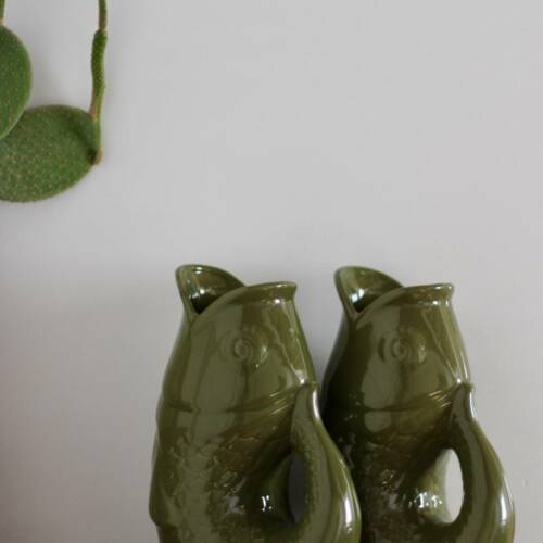 Vase Poisson Vintage - Vert